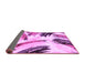 Sideview of Abstract Purple Modern Rug, abs2534pur