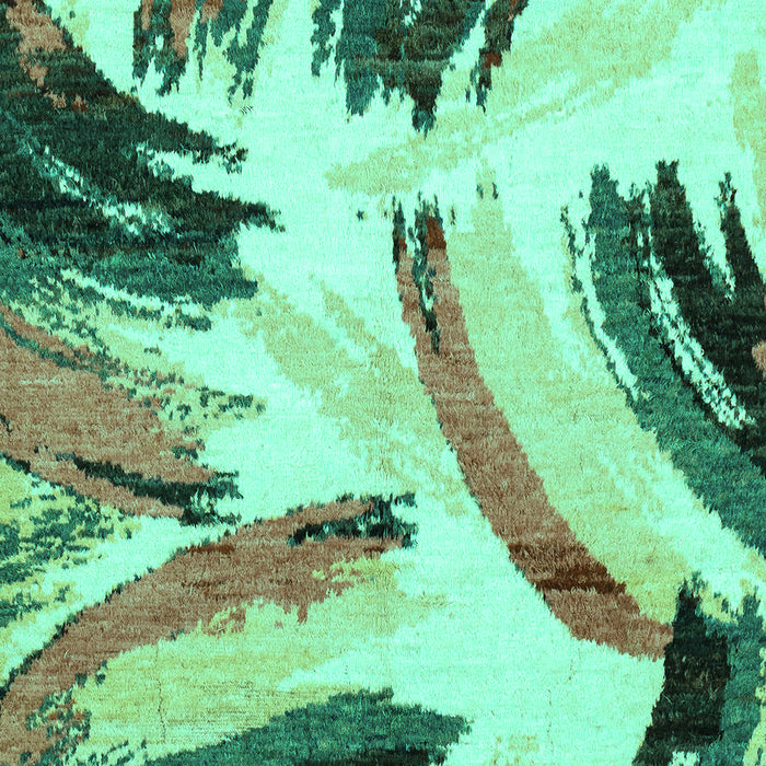 Abstract Turquoise Modern Rug, abs2534turq