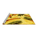 Sideview of Machine Washable Abstract Yellow Modern Rug, wshabs2534yw