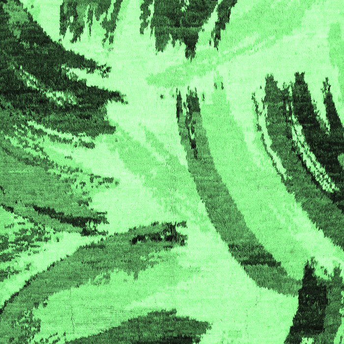 Abstract Emerald Green Modern Rug, abs2534emgrn