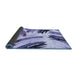 Sideview of Abstract Blue Modern Rug, abs2534blu