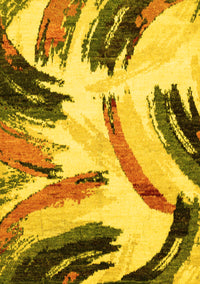 Abstract Yellow Modern Rug, abs2534yw