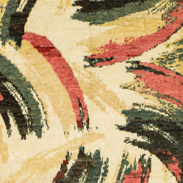 Machine Washable Abstract Mustard Yellow Rug, wshabs2534