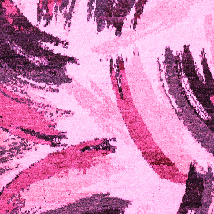 Machine Washable Abstract Pink Modern Rug, wshabs2534pnk