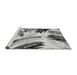 Sideview of Machine Washable Abstract Gray Modern Rug, wshabs2534gry