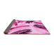 Sideview of Abstract Pink Modern Rug, abs2534pnk