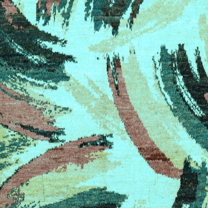 Abstract Light Blue Modern Rug, abs2534lblu