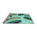 Sideview of Machine Washable Abstract Light Blue Modern Rug, wshabs2534lblu