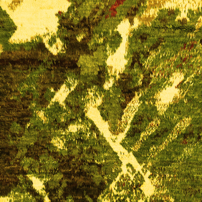 Abstract Yellow Modern Rug, abs2535yw