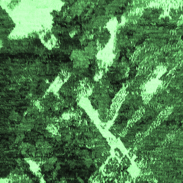 Machine Washable Abstract Emerald Green Modern Area Rugs, wshabs2535emgrn