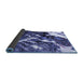 Sideview of Abstract Blue Modern Rug, abs2535blu