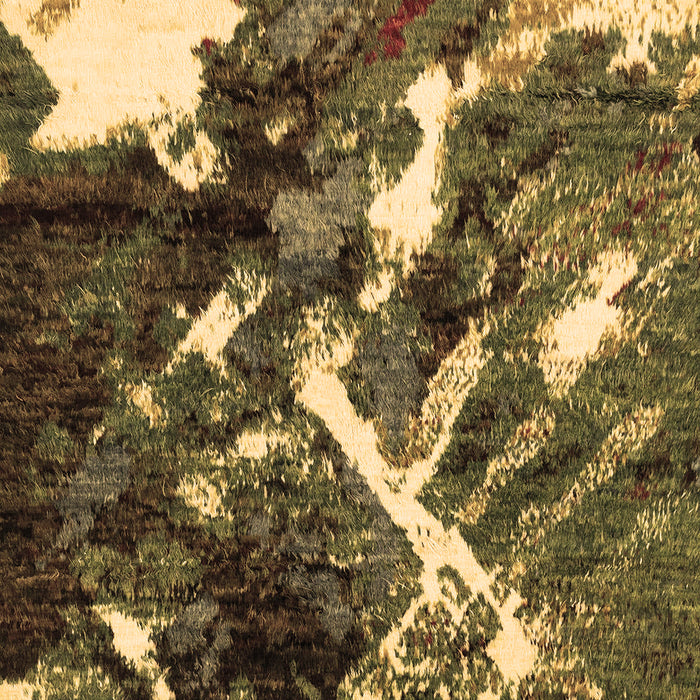 Machine Washable Abstract Brown Modern Rug, wshabs2535brn