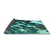 Sideview of Abstract Light Blue Modern Rug, abs2535lblu