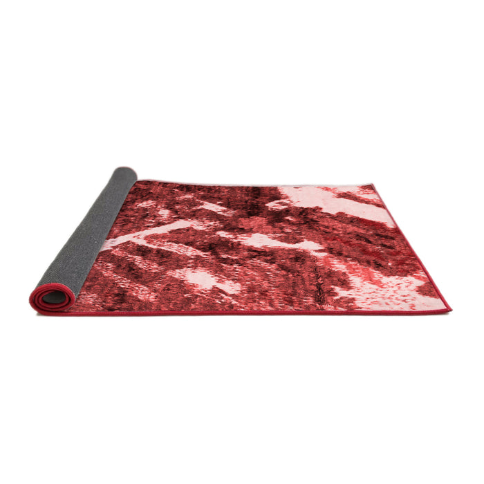 Abstract Red Modern Area Rugs