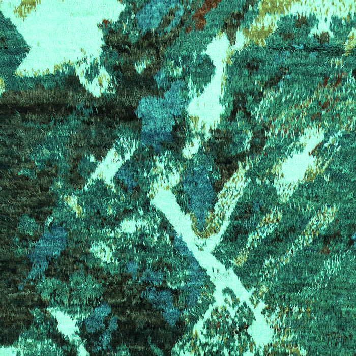 Abstract Turquoise Modern Rug, abs2535turq
