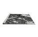 Sideview of Machine Washable Abstract Gray Modern Rug, wshabs2535gry