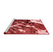 Modern Red Washable Rugs