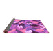 Sideview of Abstract Purple Modern Rug, abs2536pur