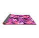 Sideview of Abstract Pink Modern Rug, abs2536pnk