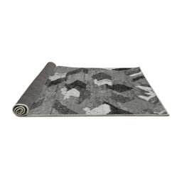 Sideview of Abstract Gray Modern Rug, abs2536gry