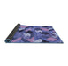 Sideview of Abstract Blue Modern Rug, abs2536blu