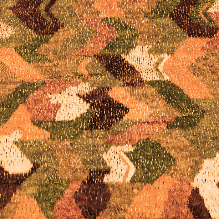Machine Washable Abstract Orange Modern Area Rugs, wshabs2536org