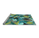 Sideview of Machine Washable Abstract Light Blue Modern Rug, wshabs2536lblu