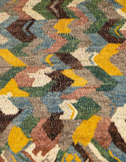 Abstract Reddish Brown Modern Rug, abs2536