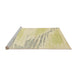 Sideview of Machine Washable Abstract Sun Yellow Rug, wshabs2537