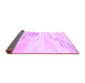 Sideview of Solid Purple Modern Rug, abs2537pur