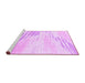 Sideview of Machine Washable Solid Purple Modern Area Rugs, wshabs2537pur