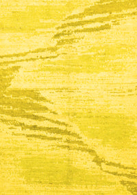 Solid Yellow Modern Rug, abs2537yw