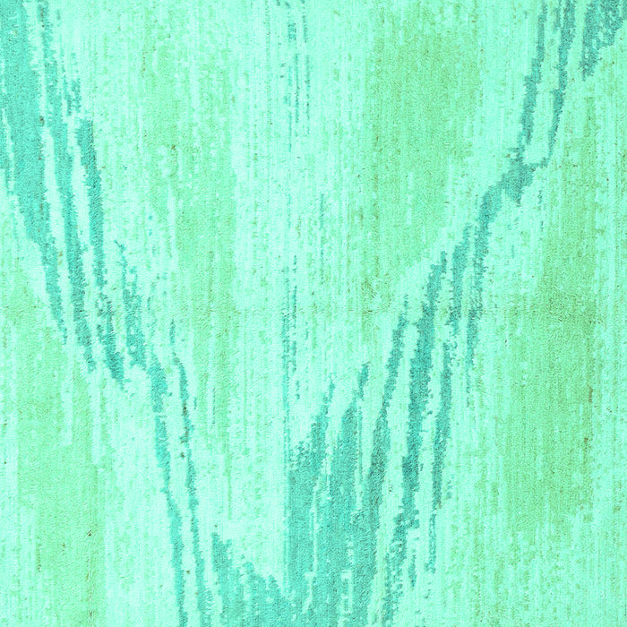Square Machine Washable Solid Turquoise Modern Area Rugs, wshabs2537turq