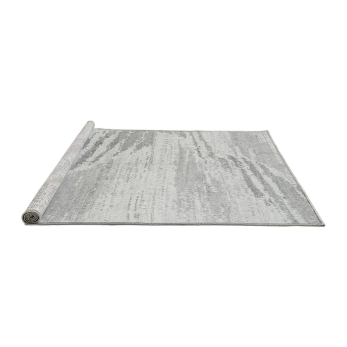 Sideview of Machine Washable Solid Gray Modern Rug, wshabs2537gry