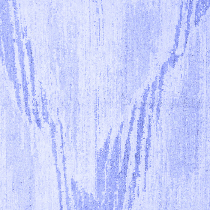 Square Machine Washable Solid Blue Modern Rug, wshabs2537blu