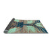 Sideview of Abstract Light Blue Modern Rug, abs2538lblu