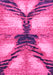 Machine Washable Abstract Pink Modern Rug, wshabs2538pnk