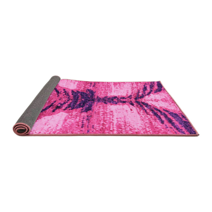 Sideview of Abstract Pink Modern Rug, abs2538pnk