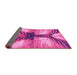 Sideview of Abstract Pink Modern Rug, abs2538pnk