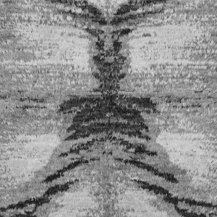 Machine Washable Abstract Gray Modern Rug, wshabs2538gry