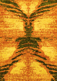 Abstract Yellow Modern Rug, abs2538yw