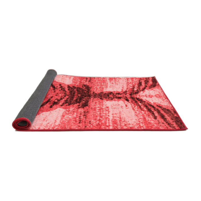 Abstract Red Modern Area Rugs