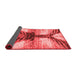 Abstract Red Modern Area Rugs