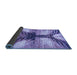 Sideview of Abstract Blue Modern Rug, abs2538blu