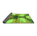 Sideview of Abstract Green Modern Rug, abs2538grn