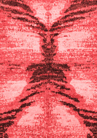 Abstract Red Modern Rug, abs2538red