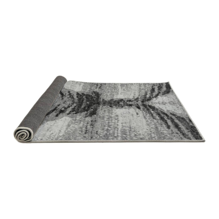 Sideview of Abstract Gray Modern Rug, abs2538gry