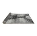 Sideview of Abstract Gray Modern Rug, abs2538gry