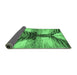 Sideview of Abstract Emerald Green Modern Rug, abs2538emgrn