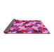 Sideview of Abstract Pink Modern Rug, abs2539pnk